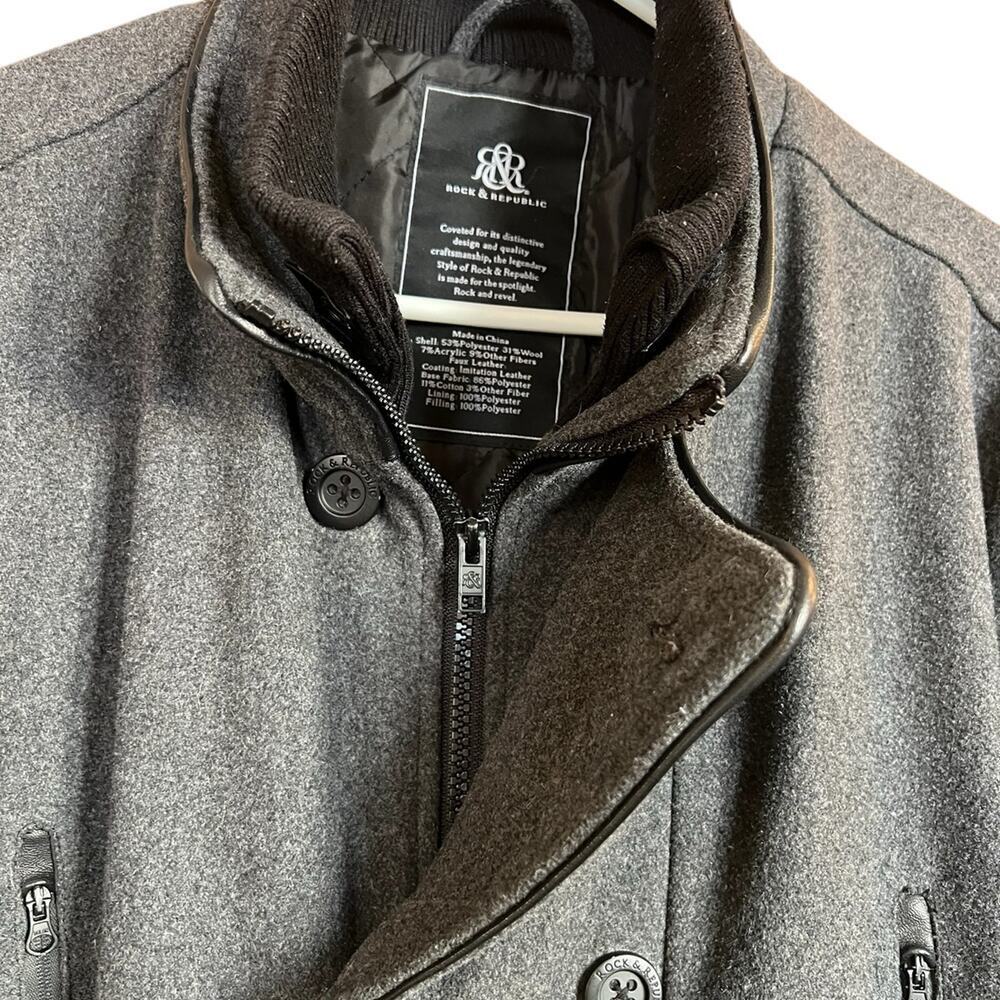 Rock & Republic men’s coat XXL. Wool blend